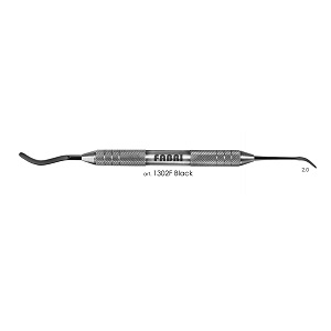 ДВУХСТОРОННЯЯ СЕРПОВИДНАЯ ГЛАДИЛКА FABRI 1302F Black