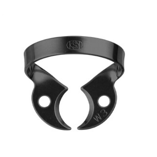Кламп коффердам для моляров №W3-Black с черным покрытием (Dentech, Япония) Кламп коффердам для моляров №W3-Black с черным покрытием (Dentech, Япония)