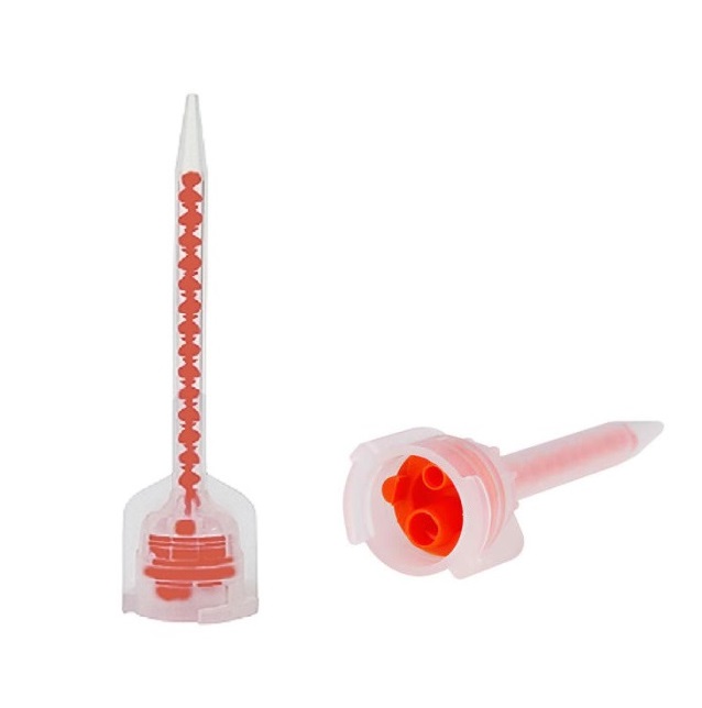 Cмесительные насадки New Temporary Crown Tip S142 Cмесительные насадки (канюли) стоматологические New Temporary Crown Tip S142 (10:1) с красной спиралью, 50 шт.