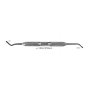 ШТОПФЕР-ГЛАДИЛКА Шарик 2,5мм FABRI 1304-2.5F Black