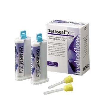 Detaseal hydroflow ХLite А-силикон корригирующая масса, супергидрофильный материал, 2 х 50мл, арт.02741