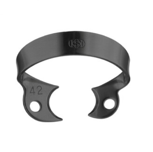 Кламп коффердам для моляров №42-Black с черным покрытием (Dentech, Япония)