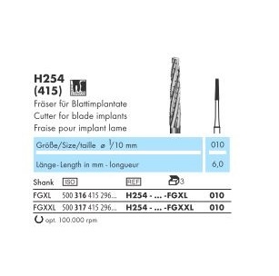 фреза H254-010 H254 010 FG