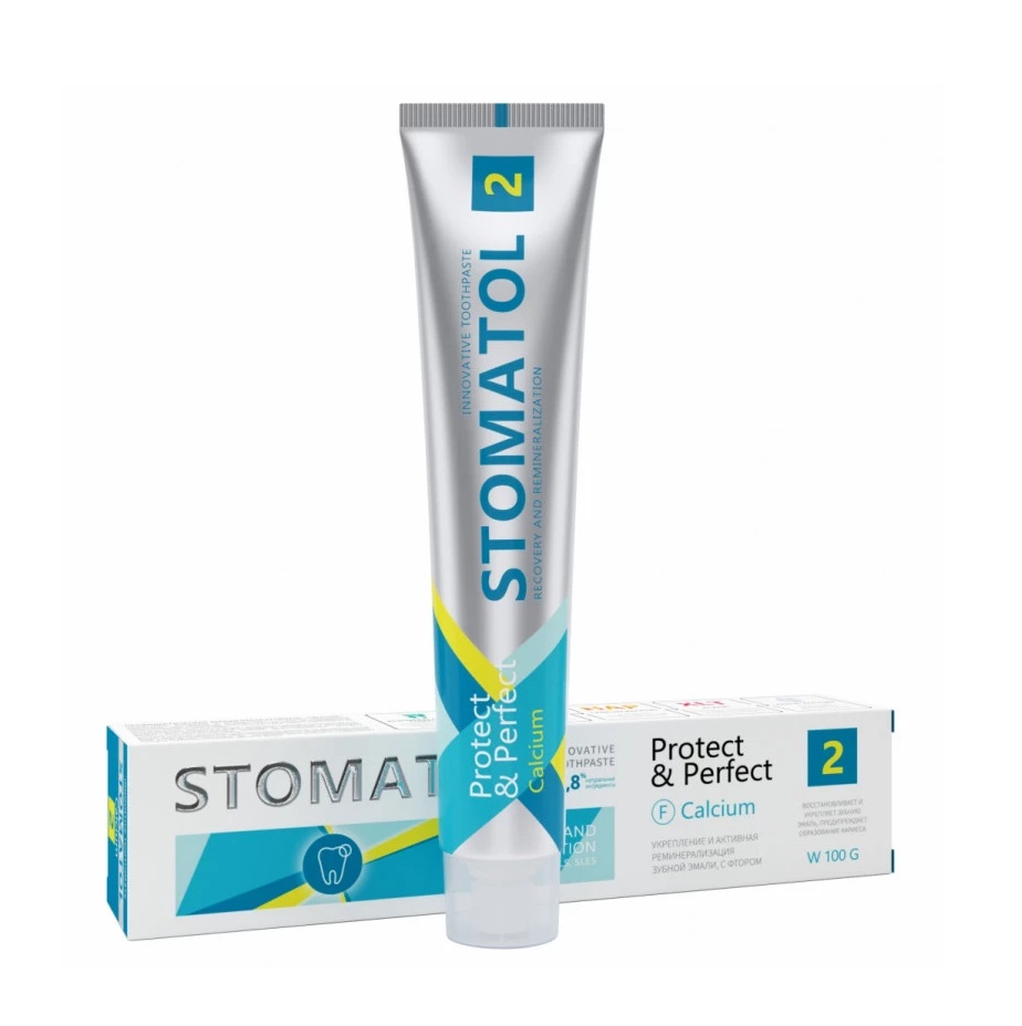 Зубная паста Stomatol «Calcium» укрепление и реминерализация эмали, 100г Зубная паста Stomatol «Calcium» укрепление и реминерализация эмали, 100г